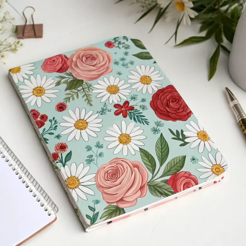 Handmade Floral Notebook